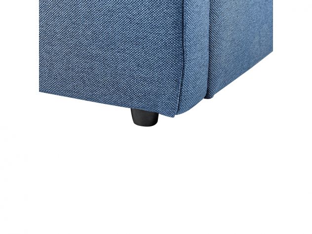 Letto contenitore 160x200 Beliani DREUX blu navy - Foto 4