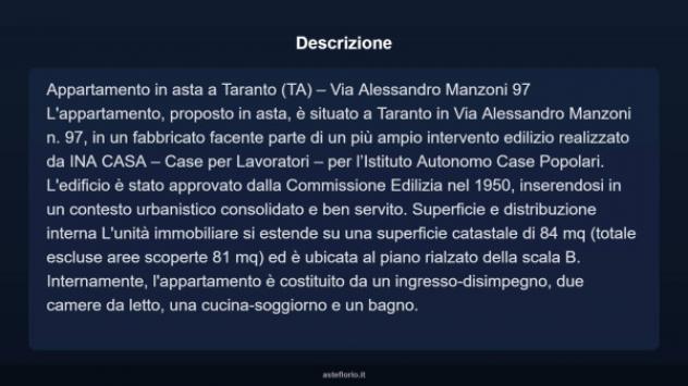Immobile in asta di 84 m² in vendita a Taranto - Foto 3