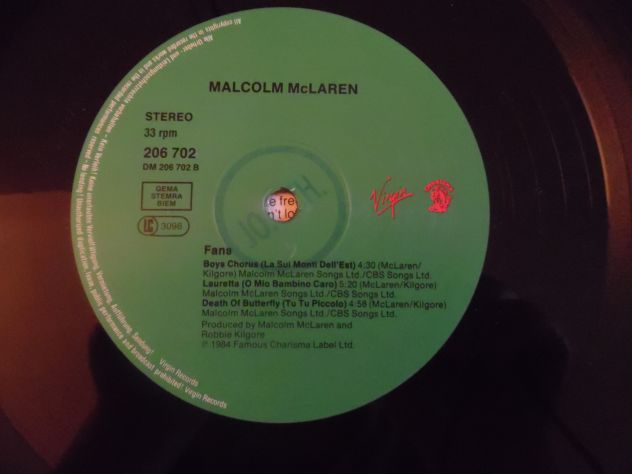 VINILE 33 GIRI RARISSIMO,IN OTTIME CONDIZIONI,COMPLETO:MALCOLM McLAREN:"FANS"(19 - Foto 10