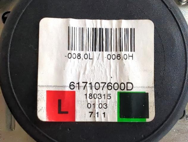 13427740 CINTURA DI SICUREZZA ANTERIORE SINISTRA OPEL CORSA E 1.4 B 55KW 5M 5P (2018) RICAMBIO USATO - Foto 3