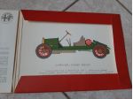 ALFA ROMEO CARPETTA STAMPE VETTURE A COLORI ORIGIONALE