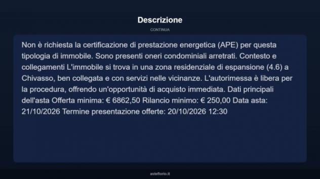Immobile in asta di 16 m² in vendita a Chivasso - Foto 4