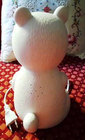 lampada opalina a forma di orsetto alta 25 cm. - Foto 5
