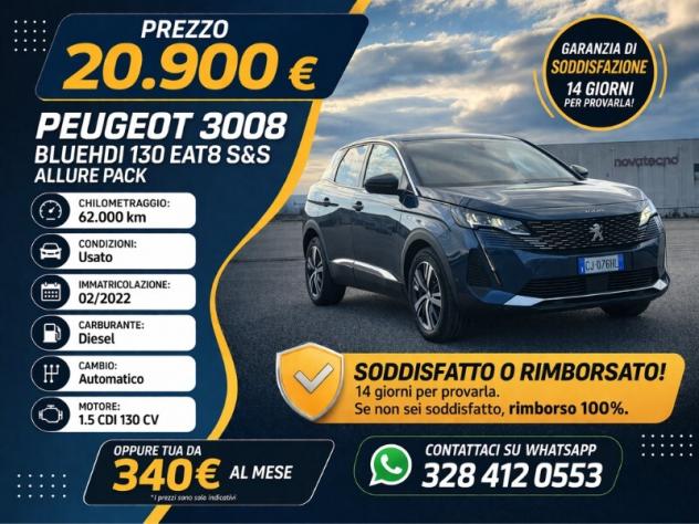 Peugeot 3008 BlueHDI 130 EAT8 S&S Allure Pack