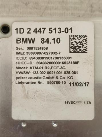 CENTRALINA MODULO TELEMATICA BMW X4 F26 1D 2447513 B47D20A diesel 1995 (1418) - Foto 2