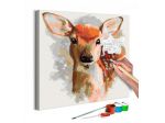 Quadro Fai Da Te 40x40 Cm. Cucciolo Di Cerbiatto ARREDALACASA Spedizione Gratis