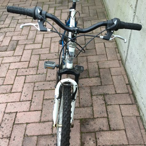 Bicicletta mountain bike MTB ARLONE Xscale bianca e blu - Foto 4