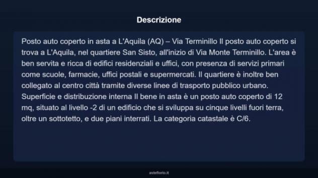 Immobile in asta di 12 m² in vendita a L'Aquila - Foto 9
