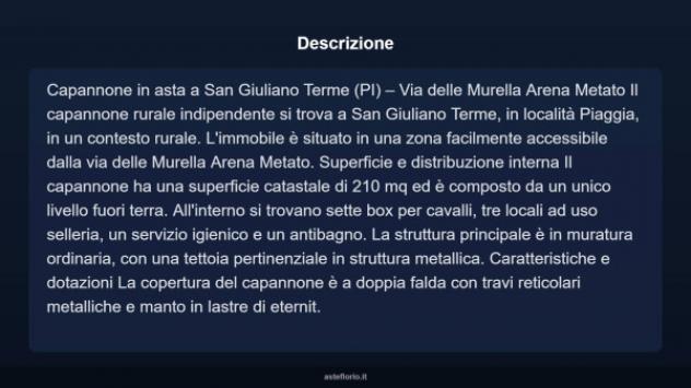 Immobile in asta di 210 m² in vendita a San Giuliano Terme - Foto 5