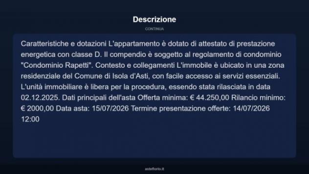 Immobile in asta di 60 m², box auto in vendita a Isola d'Asti - Foto 18