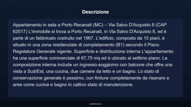 Immobile in asta di 67 m² in vendita a Porto Recanati - Foto 3