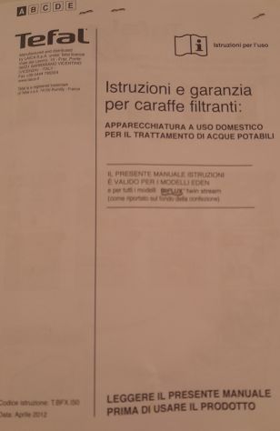 Vendo CARAFFA FILTRANTE TEFAL - Foto 3