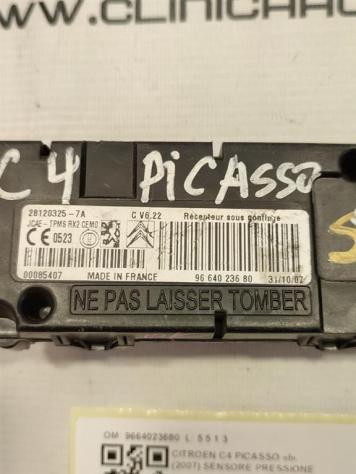 SENSORE DI PRESSIONE CITROEN C4 Picasso Mk1 9664023680 DW10CTED4 diesel 1997 (0613) - Foto 2