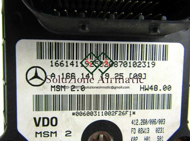 Mercedes Vaneo W414 1.9 centralina motore A1661411925 - Foto 2