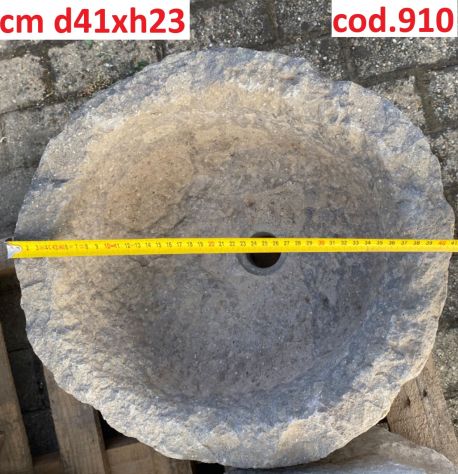 Antica vasca lavabo rustica in pietra granito 2 - Foto 4