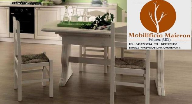 Arredi Rustici Mobili Rustici Firenze Tavolo Allungabile 3 Sedie in Legno Nuovo