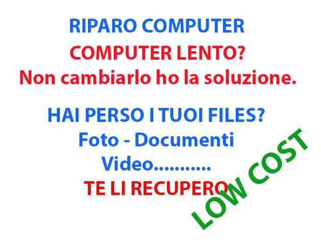 Riparazione computer low cost