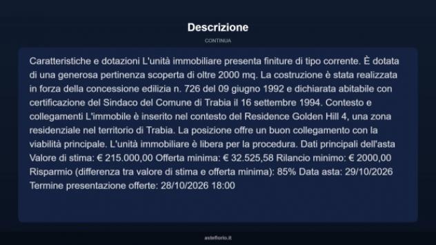 Immobile in asta di 160 m² in vendita a Trabia - Foto 4
