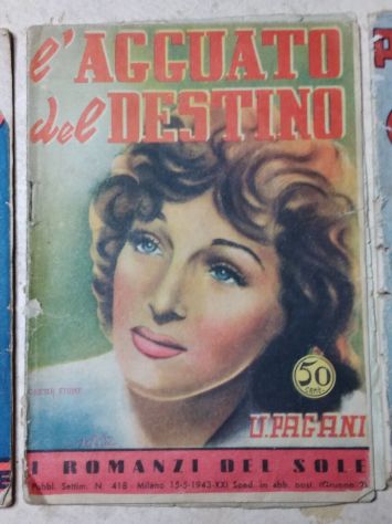 I ROMANZI DEL SOLE - GIORNALINI DA COLLEZIONE - LOTTO DI 3 FASCICOLI ANNI 40 - Foto 3