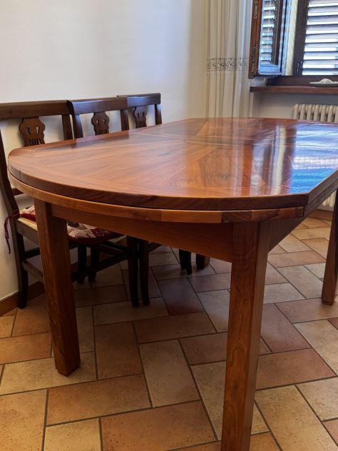 🪵 TAVOLO IN VERO CILIEGIO ARTIGIANALE – PEZZO UNICO – ALLUNGABILE - Foto 3