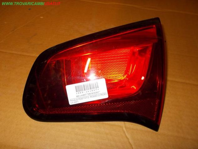 FANALE POST.INT.D. ROSSO CITROEN C3 (A51) 999-U44867 Parti elettriche  Fanaleria  Fanali  Fanale post. dx. CITROEN - C3 - 01-10-2009 - 01-10-2016