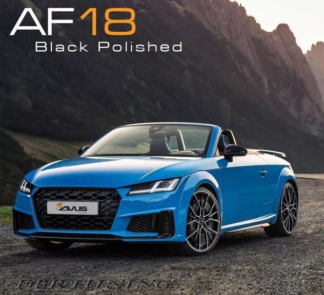Cerchi lega 18 modello AVUS AF18 Black Polish AUDI - Foto 6
