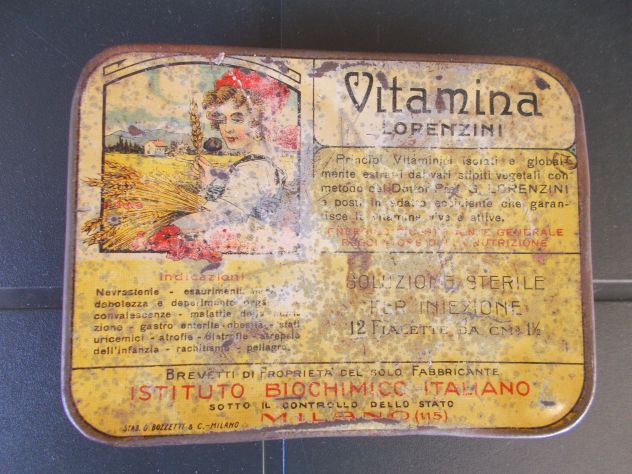 Scatola in latta "Vitamina Lorenzini"