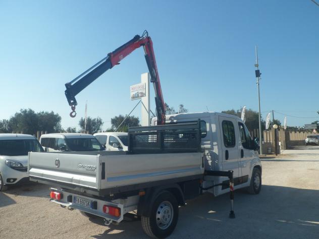 Fiat Ducato doppia cabina cassone con gru - Foto 4