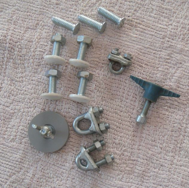 3 morsetti o cavallotti con dado e 7 viti zincate con dado - 3 senza dado sinis - Foto 5