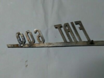 Scritta originale fiat 600 anni 50 o 60 in alluminio - Foto 2