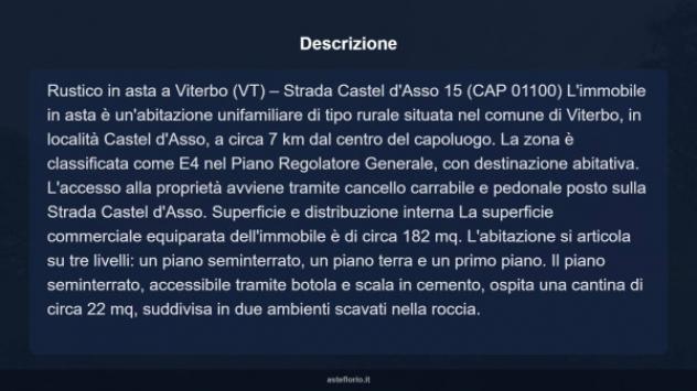 Immobile in asta di 182 m² con più di 5 locali in vendita a Viterbo - Foto 16