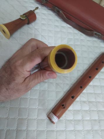 Antico flauto dolce contralto o tenore raro in legno marchio Barenreiter - Foto 3