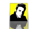 Quadro moderno dipinto Elvis Presley Pop Art
