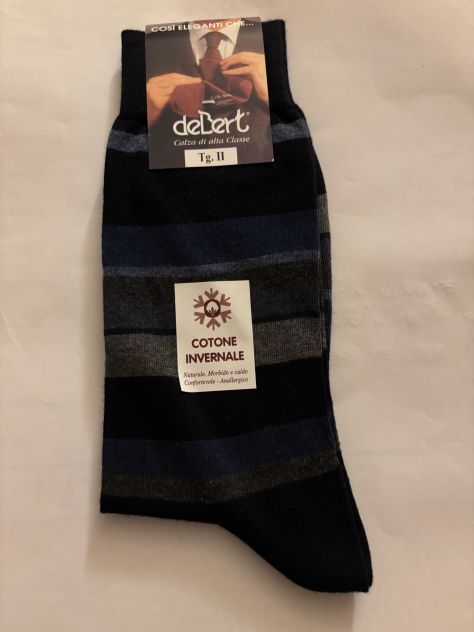 CALZE NUOVE CON CARTELLINO IN COTONE INVERNALE DA UOMO”DeBert”MADE IN ITALY - Foto 2