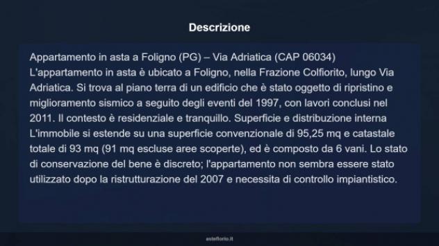 Immobile in asta di 95 m² con più di 5 locali in vendita a Foligno - Foto 9