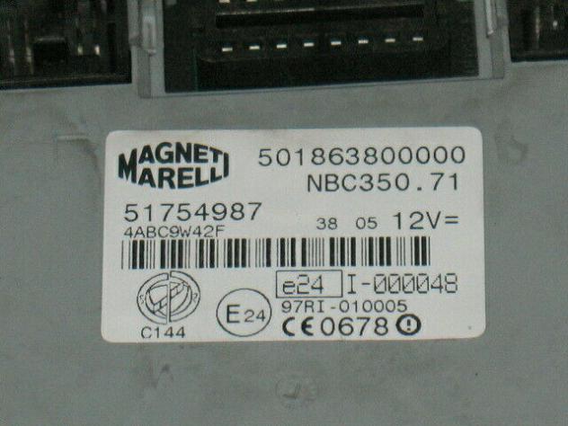 51754987 Body Computer Lancia Musa 1.3 MJT Marelli 51754987 501863800000 - Foto 4