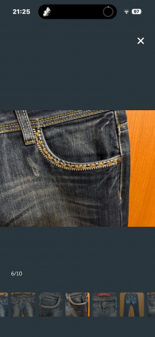 JEANS COME NUOVI DA DONNA/RAGAZZA A VITA BASSA MARCA XFN JEANS LEGGERMENTE ELAST - Foto 6