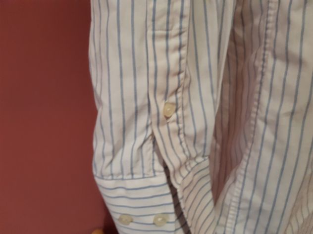 Camicia bianca gessato azzurro Gb Sportelli Tg 38 - M - USATA - Foto 2