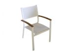 Sedie Cod 8126 Per Arredo Esterno Ristorante  Color Bianco Textilene Imbotttito