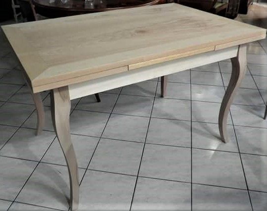 Tavolo allungabile  in legno grezzo da colorare artigianato italiano - Foto 9