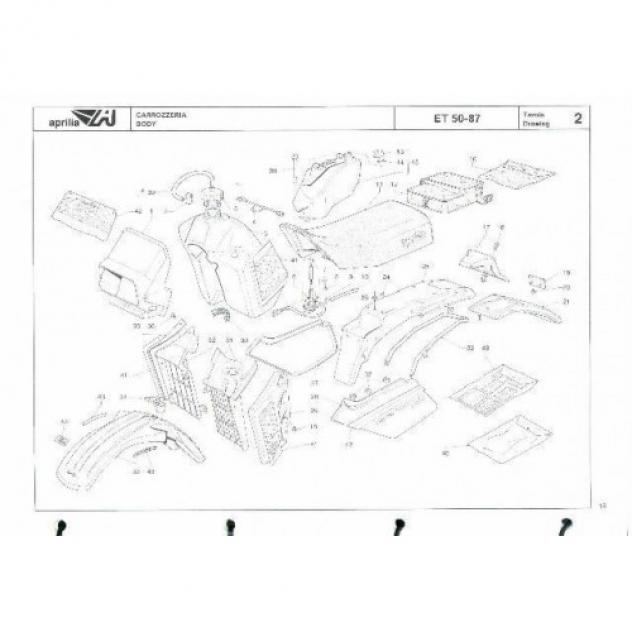 Catalogo ricambi Aprilia ET Tuareg 50 1987 - Foto 2