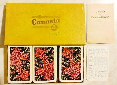 Cofanetto in cartoncino contente set 3 mazzi di carte Piatnik Canasta Samba - Foto 3