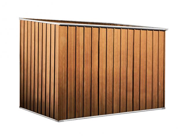 Box prefabbricato, casetta da giardino in lamiera zincata. Capanno deposito attrezzi in Acciaio Zincato 2.60 x 1.85 m x h1.92 m - Peso 85 KG – 4,81 me - Foto 4