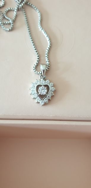 Collane nuove con ciondolo a cuore e strass