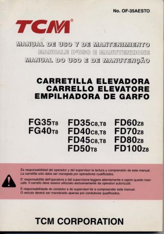 TCM FD50T8 - TCM FD40T8 - TCM FD70Z8 - TCM 80Z8 Manuale uso e Manutenzione