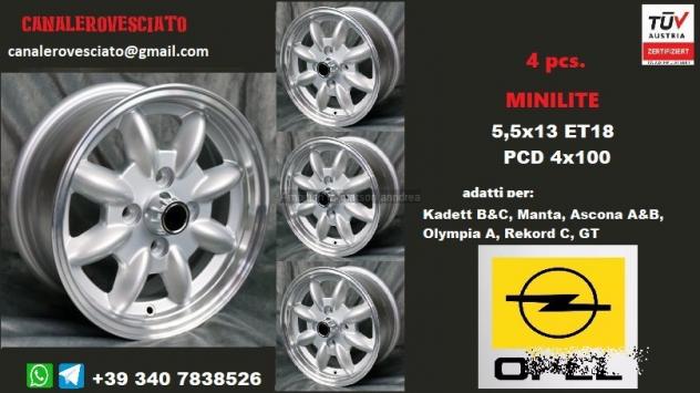 Cerchi minilite 5,5x 13 4x100 et18 bmw opel - Foto 2