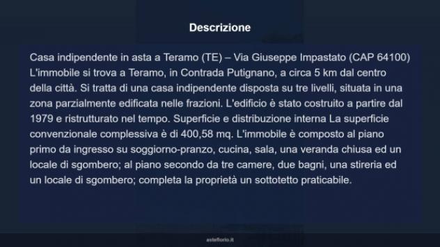 Immobile in asta di 400 m² con più di 5 locali in vendita a Teramo - Foto 17