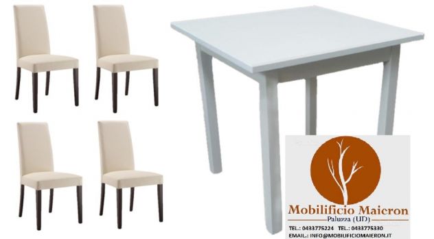 Set Potenza Sedie e Tavoli Per Arredamento Moderno Bar Ristorante Pizzeria Pub