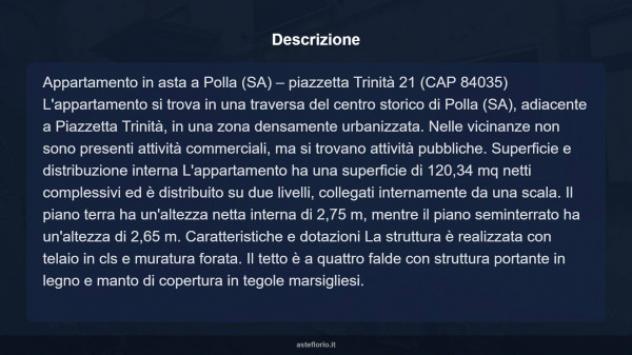 Immobile in asta di 120 m² con più di 5 locali e box auto in vendita a Polla - Foto 9