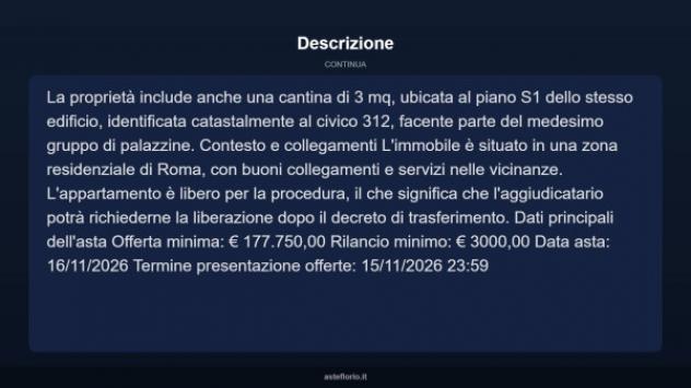 Immobile in asta di 132 m² con più di 5 locali in vendita a Roma - Foto 16